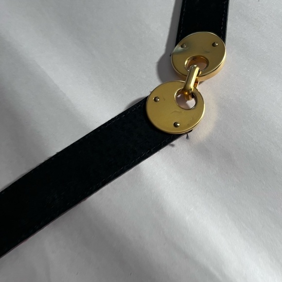 Dockmaster Vintage Y2K merlo green boho Suede gold artsy made USA Belt Medium - Picture 12 of 15